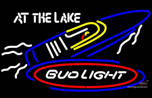 Bud Light At The Lake Neon Beer Sign