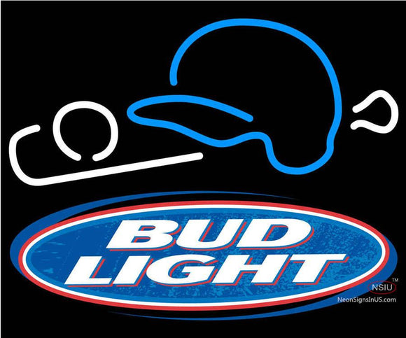 Bud Light Baseball Neon Beer Sign  x