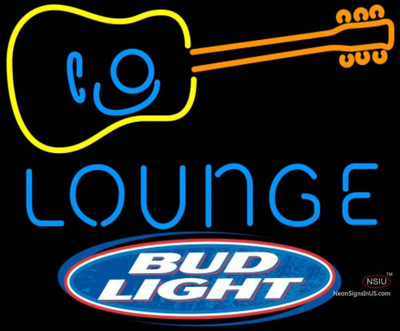 Bud Light GUITAR Lounge Neon Sign  