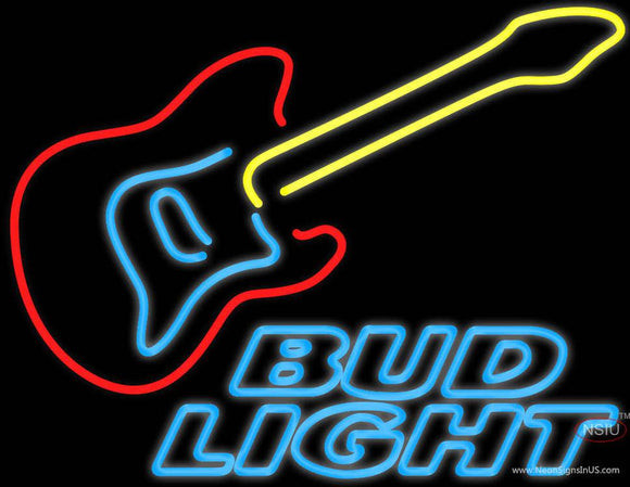 Bud Light Guitar Neon Sign