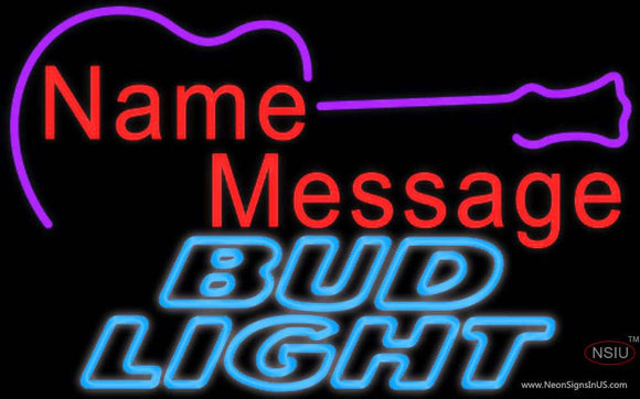 Bud Light Neon Acoustic GUITAR Neon Sign  