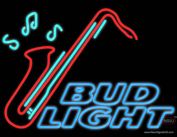 Bud Light Neon Saxophone Neon Sign  