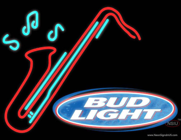 Bud Light Saxophone Neon Sign  