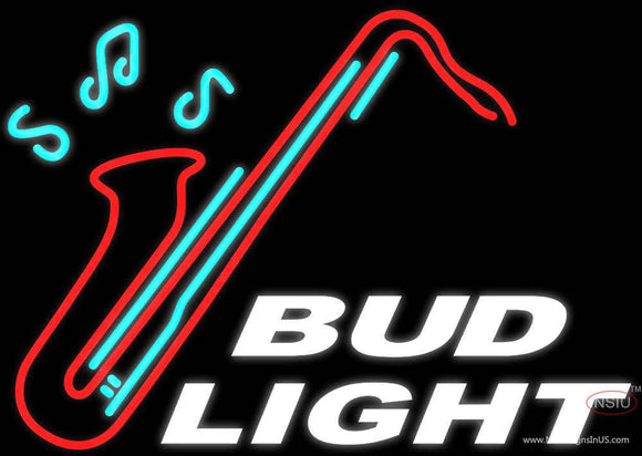 Bud Light Saxophone Neon Sign