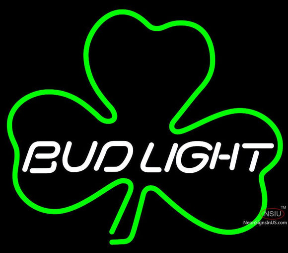 Bud Light Green Clover Neon Sign x