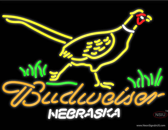 Budweiser Nebraska Pheasant Neon Sign