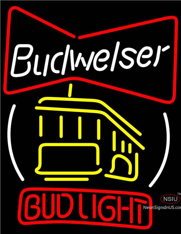Bud Cable Car Neon Beer Sign