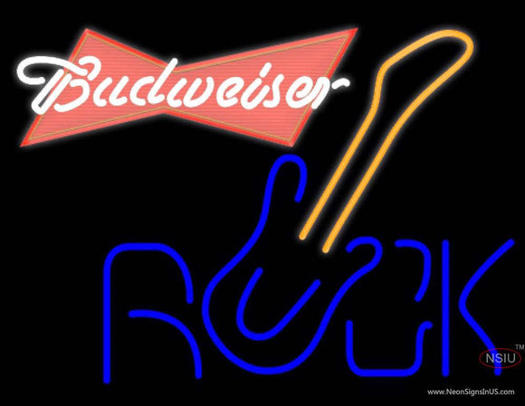 Budweiser Red Rock Guitar Neon Sign  7