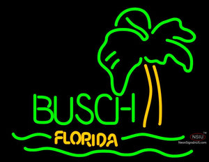 Busch Florida With Palm Tree Neon Beer Sign