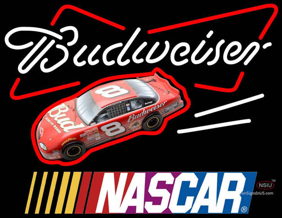 Budweiser With NASCAR Neon Sign