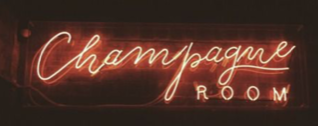champagne room neon sign