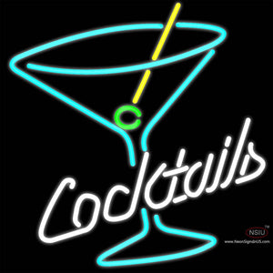 Cocktail Martini Glass Neon Sign