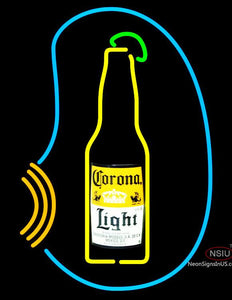 Corona Bottle W/Swimming Pool Neon Beer Sign