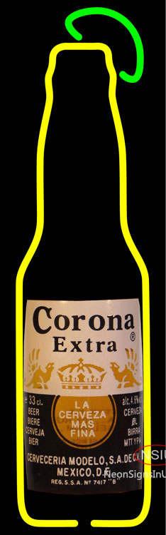 Corona Bottle Neon Beer Sign