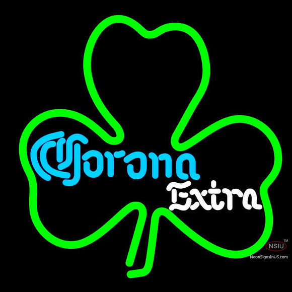 Corona Extra Green Clover Neon Sign x