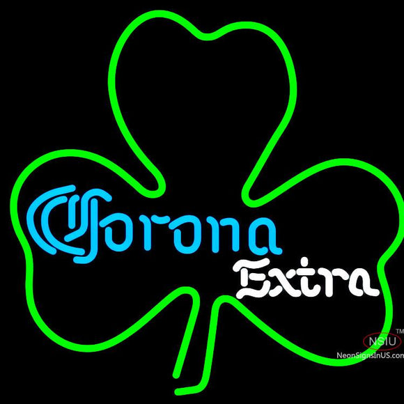 Corona Extra Green Clover Neon Sign x