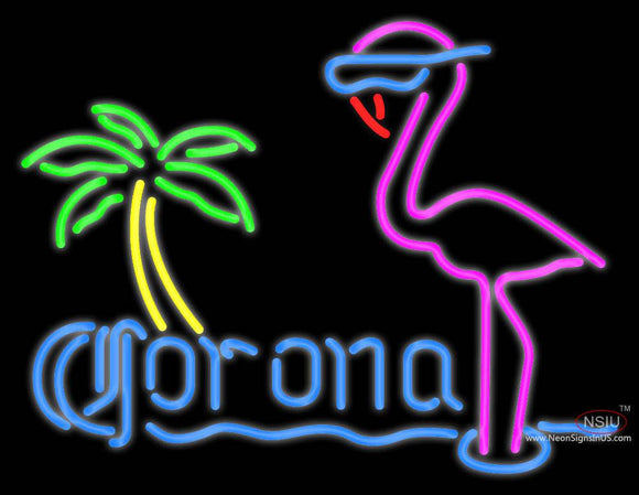 Corona Flamingo Neon Sign