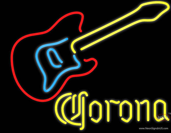Corona Guitar Neon Beer Sign