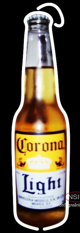 Corona Light Bottle Neon Beer Sign
