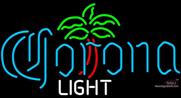 Corona Light Dominator Palm Tree Neon Beer Sign