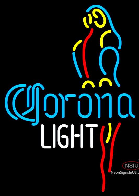 Corona Light Parrot Neon Beer Sign