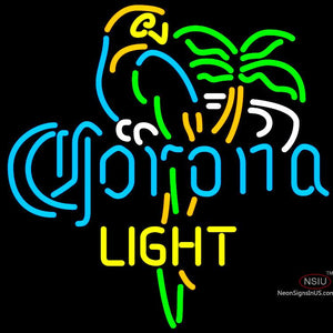 Corona Light Parrot Palm Tree Neon Beer Sign x