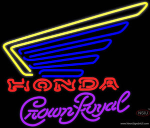 Crown Royal Honda Motorcycles Gold Wing Neon Sign  