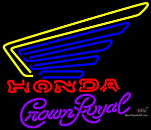 Crown Royal Honda Motorcycles Gold Wing Neon Sign  