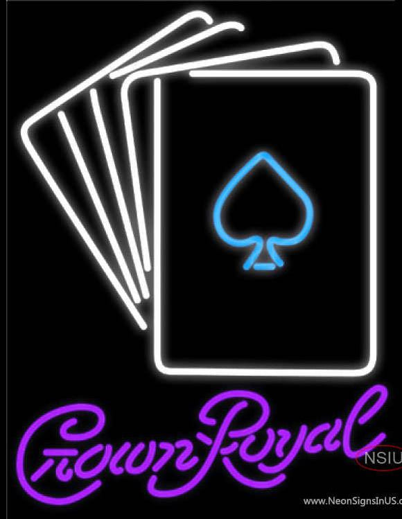 Crown Royal Poker Cards Neon Sign 7 
