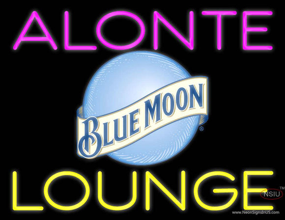 Custom Alonte Lounge With Blue Moon Logo Neon Sign 