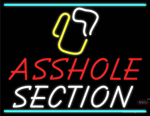 Custom Asshole Section Neon Sign 