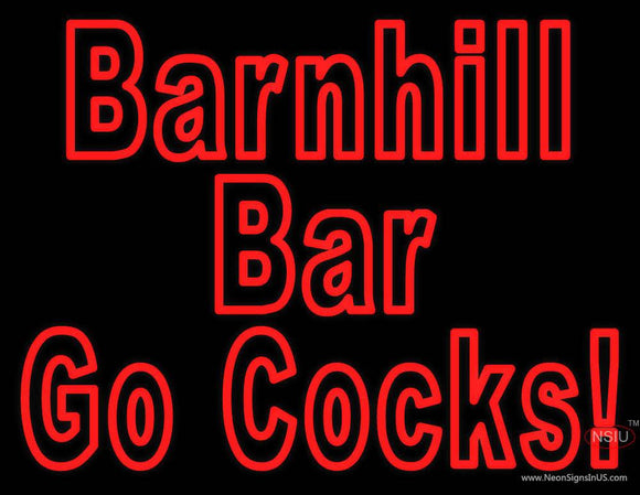 Custom Barnhill Bar Go Cocks Neon Sign 