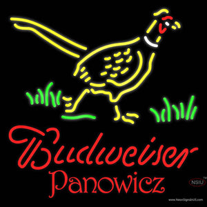 Custom Budweiser Nebraska Panowicz Pheasant Neon Sign 7