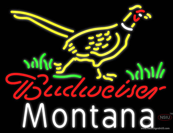 Custom Budweiser Pheasant Montana Neon Sign 
