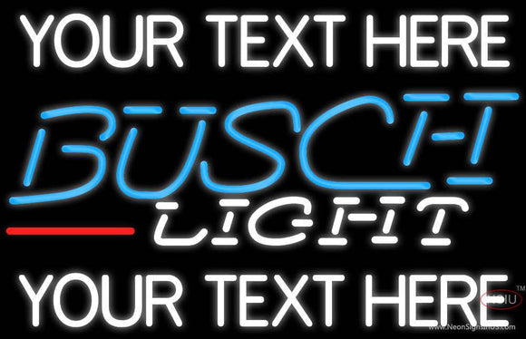 Custom Busch Light Neon Beer Sign