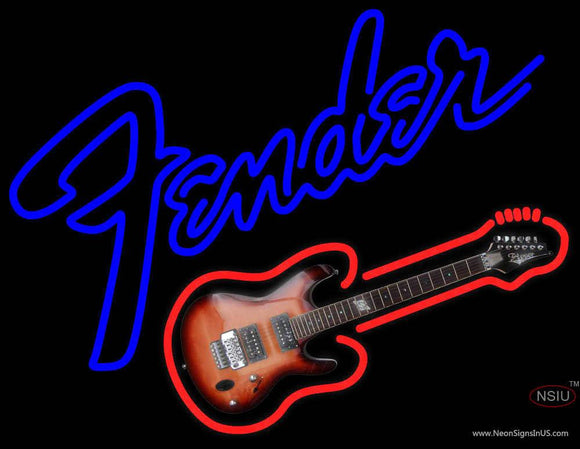 Fender Guitar Neon Sign