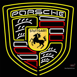 Custom Porsche Carrera Stuttgart Logo Neon Sign 