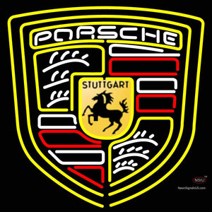 Custom Porsche Carrera Stuttgart Logo Neon Sign 