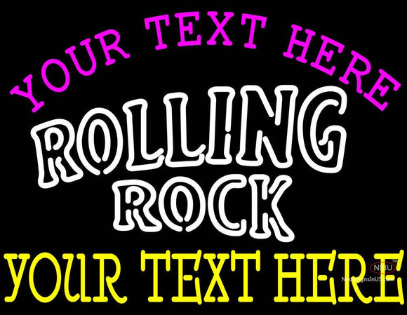 Custom Rolling Rock Double Line Neon Beer Sign