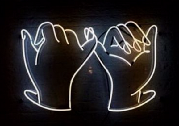 Hands Handmade Art Neon Signs