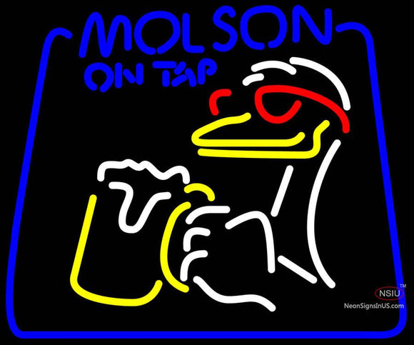 Molson On Tap Duck Neon Beer Sign