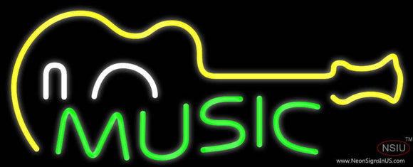 Music Guitar Neon Sign