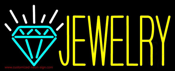 Jewelry Logo Block Handmade Art Neon Sign