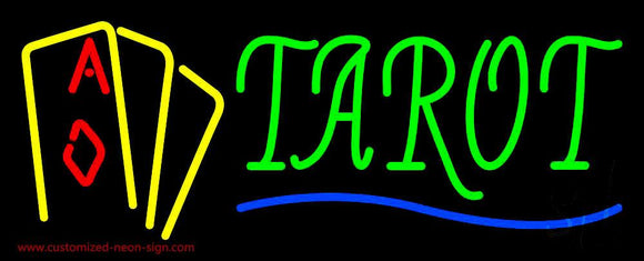 Tarot with Cards Handmade Art Neon Sign