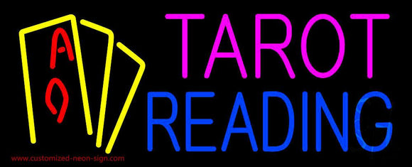 Tarot Reading Block Cards Handmade Art Neon Sign