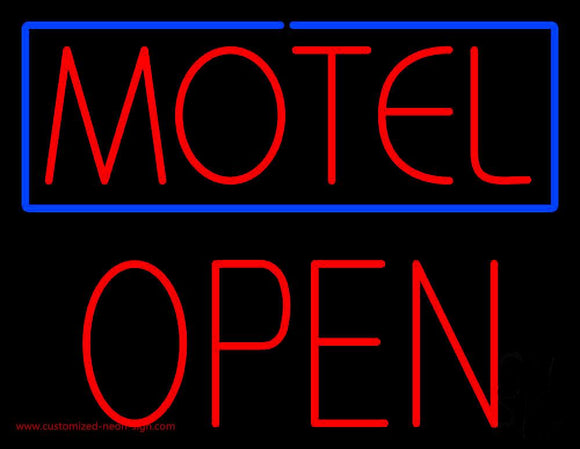 Motel Block Open Handmade Art Neon Sign