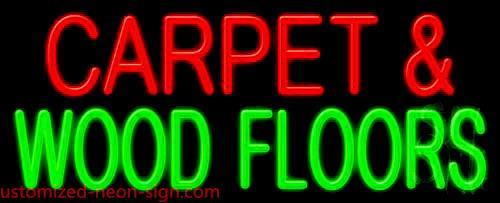 Carpet And Wood Floors Handmade Art Neon Sign