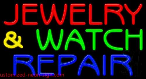 Jewelry And Watch Repair Handmade Art Neon Sign