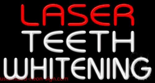 Laser Teeth Whitening Handmade Art Neon Sign