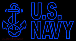 Us Navy Handmade Art Neon Sign
